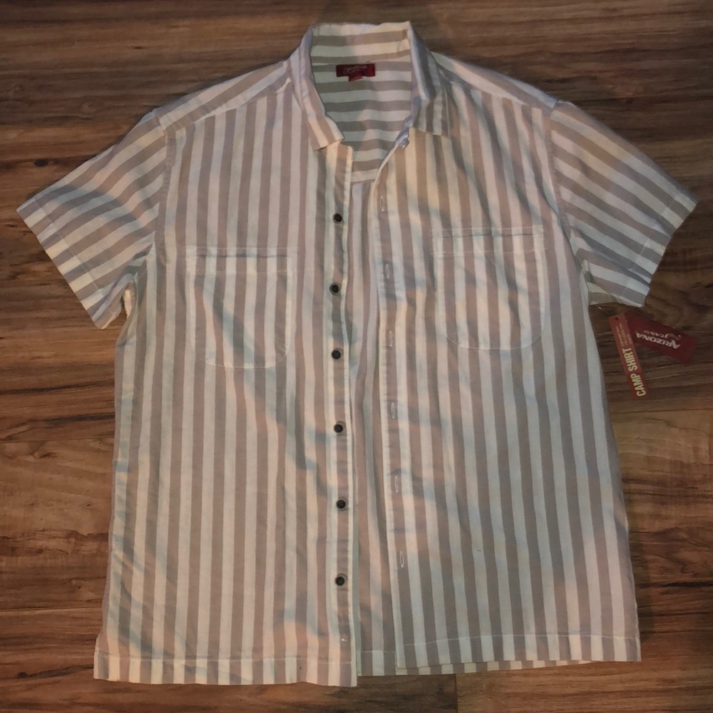 Arizona men’s striped button up